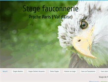 Tablet Screenshot of fauconneriestageparis.com